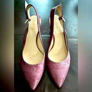 M.Gemi Calamo plum 3inch heels.